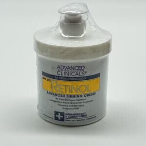 New SEALED Advanced Clinicals Retinol Advanced Firming Cream 16oz Pump Salon